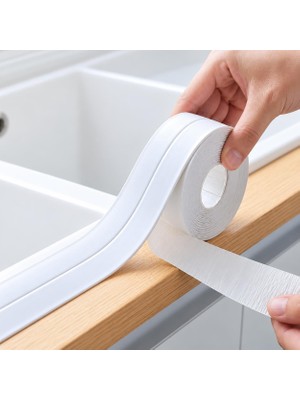 3,2 Metre 38 mm Beyaz Su Geçirmez Sizdirmaz Bant Ev Küvet Lavabo Mutfak Kenar Bandı Su Geçirmez Bant