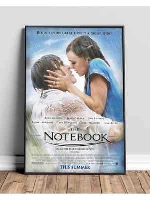 The Notebook Defter Romantik Film Klasik Çerçeveli Tablo Film Poster Sinema Salon Duvar Dekoru