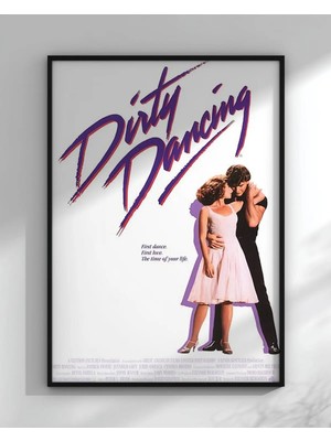 Dirty Dancing Klasik Film Çerçeveli Tablo Film Poster Sinema Salon Duvar Dekoru Hediye
