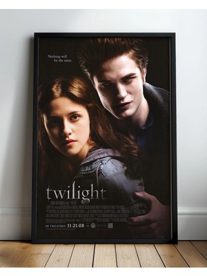 Twilight Alacakaranlık Film Çerçeveli Tablo Film Poster Sinema Salon Duvar Dekoru Hediye