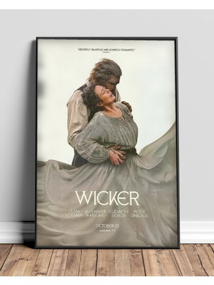 Wicker Man Korku Filmi Çerçeveli Tablo Film Poster Sinema Salon Duvar Dekoru Hediye