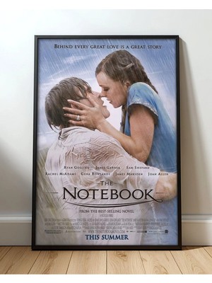 The Notebook Defter Romantik Film Afişi Çerçeveli Tablo Film Poster Sinema Salon Duvar Dekoru Hediye