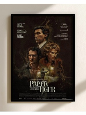 Paper Tiger Film Afişi Çerçeveli Tablo Film Poster Sinema Salon Duvar Dekoru Hediye
