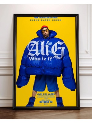 Ali G Who Iz I Komedi Film Çerçeveli Tablo Film Poster Sinema Salon Duvar Dekoru Hediye