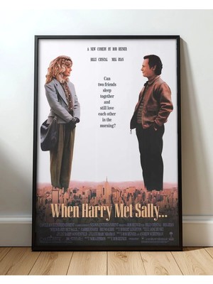 When Harry Met Sally Romantik Film Çerçeveli Tablo Film Poster Sinema Salon Duvar Dekoru Hediye