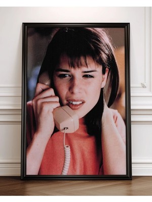 Scream Çığlık Neve Campbell Korku Film Çerçeveli Tablo Film Poster Sinema Salon Duvar Dekoru Hediye