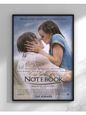 The Notebook Defter Romantik Film Çerçeveli Tablo Film Poster Sinema Salon Duvar Dekoru Hediye
