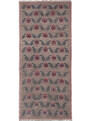 Etnik Bulvar Yün Kahverengi El Dokuması Halı 82 x 184 cm