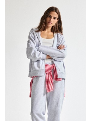 Defacto Kadın Hırka C1809AX/GR93 Grey Melange