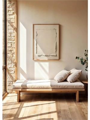 Boş Tuval Olasılıklar Minimal Ahşap Çerçeveli Mdf Tablo Poster Salon Duvar Dekoru Hediye