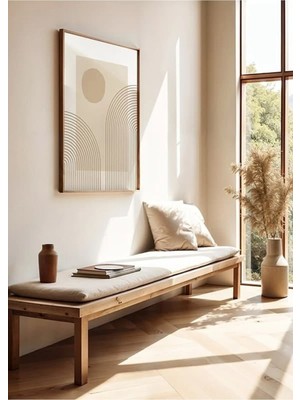 Soyut Çizgiler No1 Ahşap Çerçeveli Mdf Tablo Poster Salon Duvar Dekoru Hediye