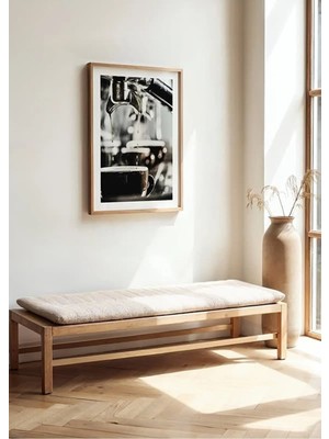 Cappuccino Kahve Ahşap Çerçeveli Mdf Tablo Poster Mutfak Duvar Dekoru Hediye