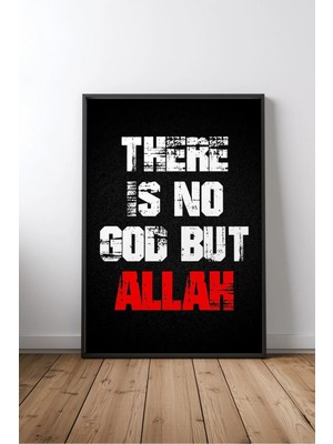 Islami Söz Tipografi No 89 Çerçeveli Mdf Tablo Poster Salon Duvar Dekoru Hediye