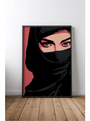 Islami Hat Sanatı No 297 Çerçeveli Mdf Tablo Poster Salon Duvar Dekoru Hediye