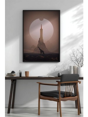 Kayıp Dünya Iv Fantastik Çerçeveli Mdf Tablo Poster Salon Duvar Dekoru Hediye