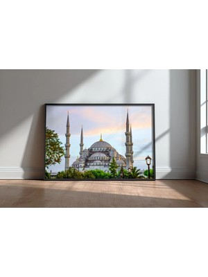 Cami ve Islam Mimarisi No 29 Çerçeveli Mdf Tablo Poster Salon Duvar Dekoru Hediye