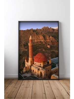 Cami ve Islam Mimarisi No 65 Çerçeveli Mdf Tablo Poster Salon Duvar Dekoru Hediye