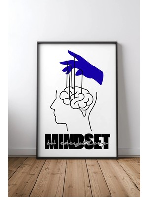 Mindset Is Everything Ingilizce Motivasyon Sözü No 1 Çerçeveli Mdf Tablo Poster Ofis Hediye