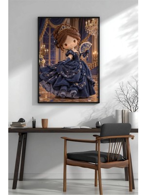 Viktorya Dönemi Bebek Figür Çerçeveli Mdf Tablo Poster Çocuk Odası Duvar Dekoru Hediye
