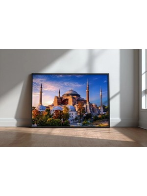 Cami ve Islam Mimarisi No 31 Çerçeveli Mdf Tablo Poster Salon Duvar Dekoru Hediye