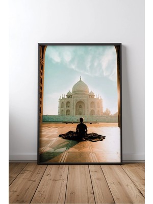 Cami ve Islam Mimarisi No 15 Çerçeveli Mdf Tablo Poster Salon Duvar Dekoru Hediye