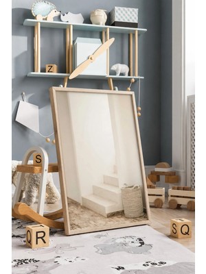Minimalist Merdiven Çerçeveli Mdf Tablo Poster Salon Duvar Dekoru Hediye