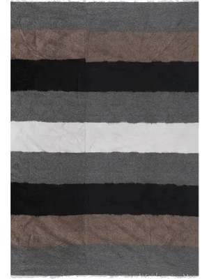 Etnik Bulvar Yün Gri El Dokuması Kilim 317 x 393 cm