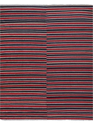 Etnik Bulvar Yün Kırmızı El Dokuması Kilim 278 x 340 cm