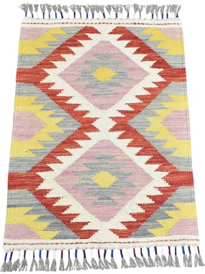 Kilim Antik El Dokuma Cerit Yörükleri Meşhed Iran Yün Kilim 1911 - Yeni - Çok Renkli