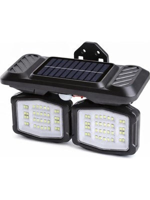 Panter Solar Hareket Sensörlü 72 Smd Beyaz LED Duvar Lambası 800 Lümen, 5W, Çift Başlıklı 12