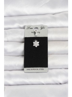 Epilons 316L Cerrahi Çelik Çiçek Model Göbek Piercing TJ-PR1395