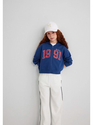 Mavi 1991 Baskılı Fermuarlı Sweatshirt 7S10119-70721