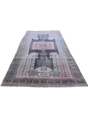 Etnik Bulvar Yün Pembe El Dokuma Yolluk 170 x 350 cm
