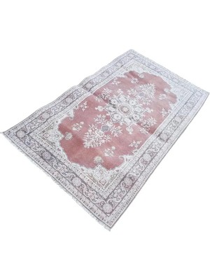 Etnik Bulvar Yün Kahverengi El Dokuması Halı 93 x 155 cm