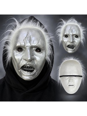 Uravas Store Michael Myers Korku Maskesi Beyaz Saçlı Plastik 1 Adet