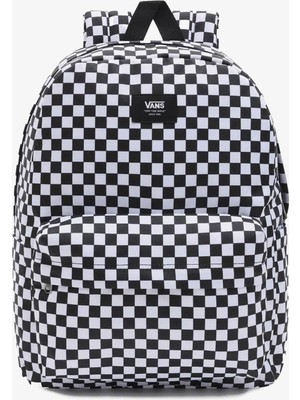 Vans Old Skool Check Unisex Siyah Sırt Çantası.-