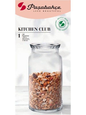 Paşabahçe Kitchen Club Kavanoz Takımı 1130 cc 2 Adet