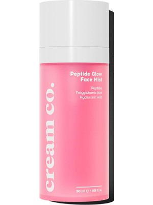 Cream Co. Nemlendirici Aydınlatıcı Yüz Spreyi, Peptit Face Mist, Ektoin Hyaluronik Asit, Tüm Cilt Ti