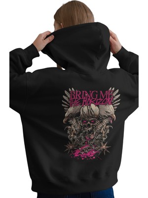 Sevbano Bring Me The Horizon Rock Metal Müzik Grubu Baskılı Unisex Oversize Premium Hoodie Sweatshirt