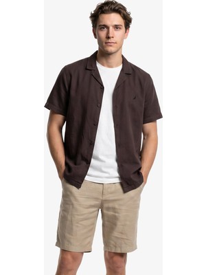 Nautica Regular Fit Erkek Kahverengi Gömlek