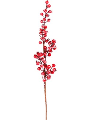 Herdekora Yılbaşı Süsü, Pike Berry Kokina, Kırmızı - 68 cm