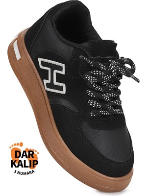 Kiko Kids  Lacer Cırtlı Bağcıklı Erkek Çocuk Spor Ayakkabı