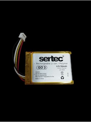 Epilons Go 3 uyumlu 3.7v 750 mah Soketli Batarya