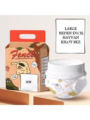 Ttt Large Beden Evcil Hayvan Kilot Bez - Ultra Emici - Hızlı Kuruyan