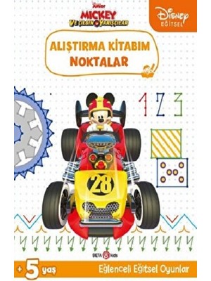 Beta Kids Disney Eğitsel Mickey ve Çılgın Yarışçılar Alıştırma Kitabım Noktalar