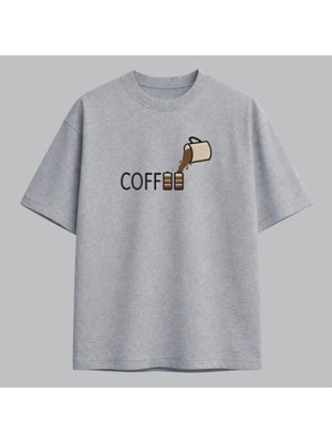 Coffee Loading Kahve Temalı Nakışlı Tişört Unisex %100 Pamuk