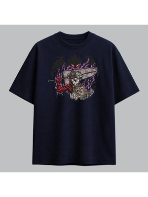 Asta Black Clover Anime Nakışlı Tişört Unisex %100 Pamuk