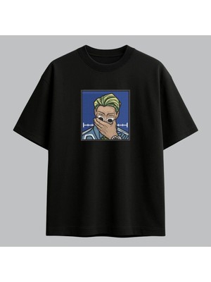 Kento Nanami Jujutsu Kaisen Anime Nakışlı Tişört Unisex %100 Pamuk