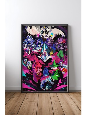 Deltarune Character Ensemble Illustration Oyun Çerçeveli Tablo Poster Oyun Odası Duvar Dekoru Hediye