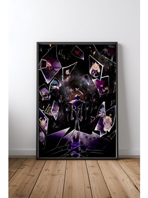 Deltarune Shattered Reality Fan Art Oyun Çerçeveli Tablo Poster Oyun Odası Duvar Dekoru Hediye